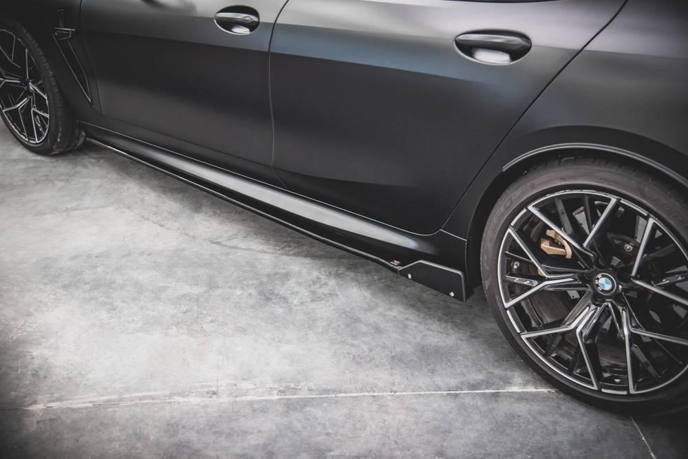 Seitenschweller Erweiterung V.1 mit Flaps für BMW 8er Grand Coupe G16 M-Paket  von Maxton Design
