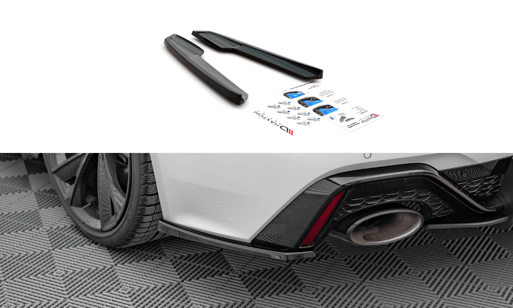 Seitliche Heck Diffusor Erweiterung V.1 für Audi RS7 C8 von Maxton Design