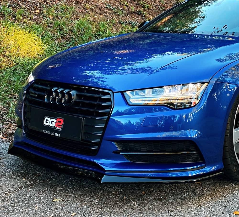 Front lip / front splitter / front apron for Audi S7 / A7 S-Line C7 FL by Maxton Design