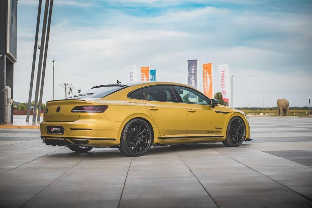 Zentraler Hinterer Splitter Racing mit Flaps für VW Arteon R-Line 3H von Maxton Design
